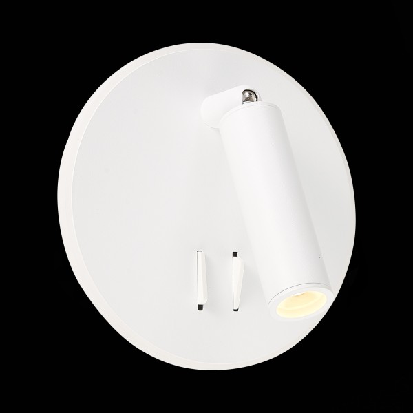 SL1586.513.01 Светильник настенный Белый LED 1*8W 3000K 624Lm Ra>80 24° IP20 L-xW155xH155 170-240V Настенные светильники