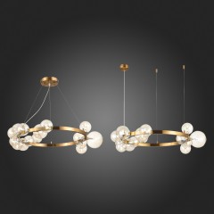 SL1165.303.15 Светильник подвесной ST-Luce Бронза/Коньячный G4 15*5W NECTON