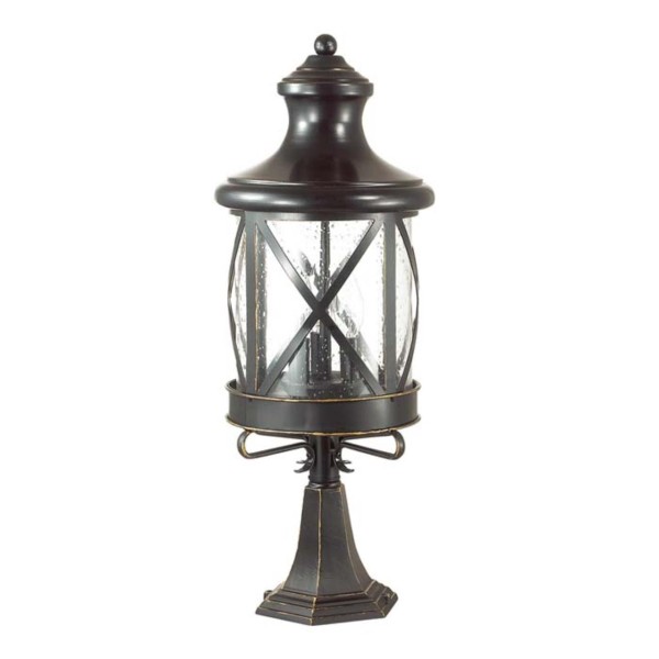 4045/3B NATURE ODL18 751 черный/зол.патина Уличный светильник на столб IP44 E14 3*60W 220V SATION