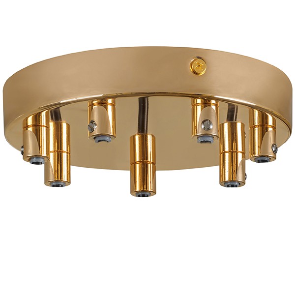 761078 Люстра ACROBATA 7х40W E14 ЛАЙМ ЗОЛОТО