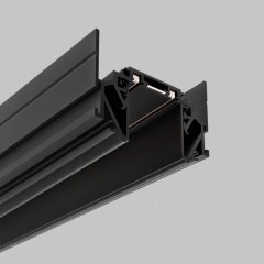 Магнитный шинопровод для потолков ПВХ трековой системы UT25 48В, 2 метра, Черный IL.0007.7002-BK