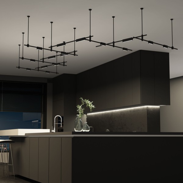 Esthetic Magnetic Трековый светильник 12W 3000K (чёрный) 85123/01