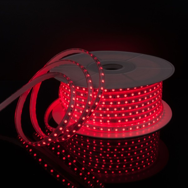 Светодиодная лента 220 В 11 Вт/м 60 Led/м 5050 IP65, RGB, 50 м Лента светодиодная 220V 11W 60Led 5050 IP65 мульти, 50 м