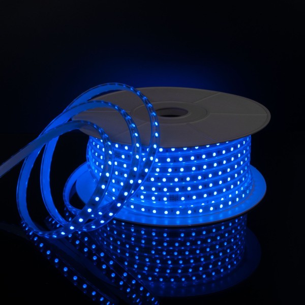 Светодиодная лента 220 В 11 Вт/м 60 Led/м 5050 IP65, RGB, 50 м Лента светодиодная 220V 11W 60Led 5050 IP65 мульти, 50 м