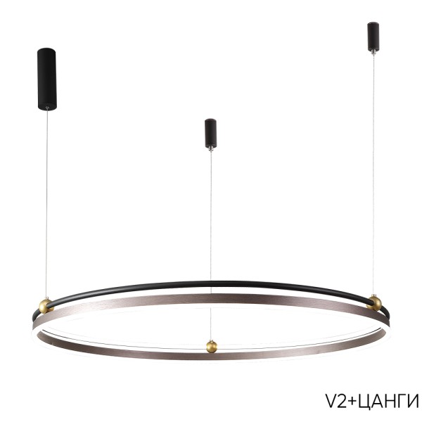 Люстра Crystal Lux FERNANDO SP88W LED COFFEE/BLACK