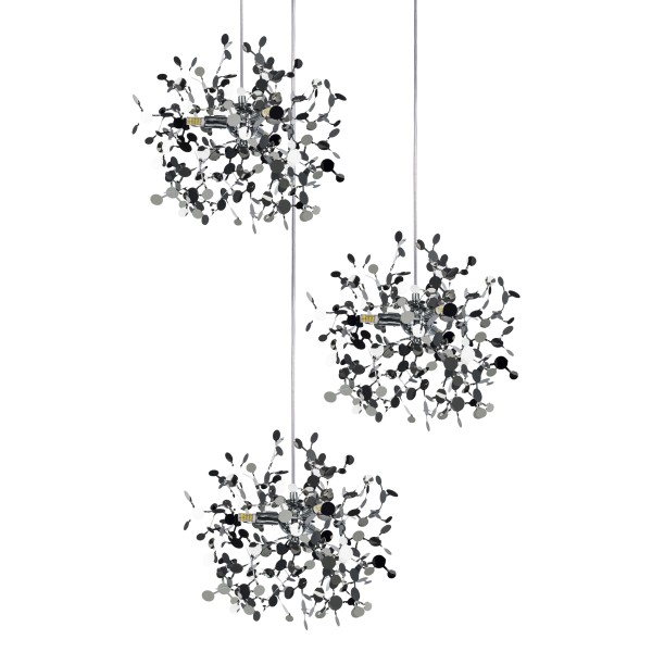 L3PR721134 Подвес тройной круглый EXTRA 3x3x5W(led) G9 (721134 - 3 + 572134 -1) ХРОМ