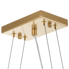 802133 Подвес NUBI 3х40W E27 ШАМПАНЬ/БЕЛЫЙ