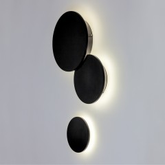 379337 Светильник PIATTO 1x12W LED 1200LM G ЧЕРНЫЙ 3000K IP65