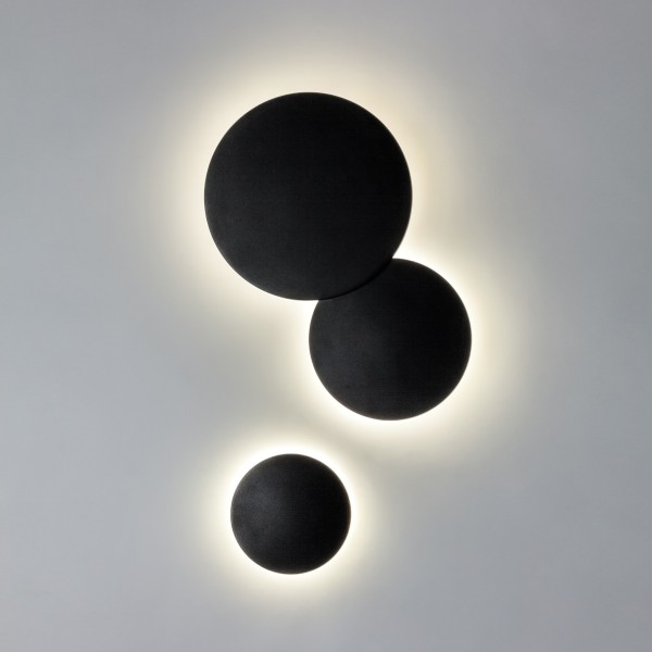 379337 Светильник PIATTO 1x12W LED 1200LM G ЧЕРНЫЙ 3000K IP65