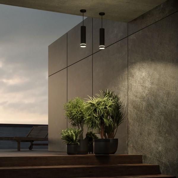 Светильник садово-парковый со светодиодами DLR023 IP54 35084/H черный