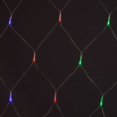 Праздничная гирлянда сеть мульти 1,5*1,5м IP20 300-001
