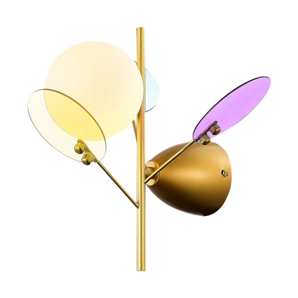 SLE2502-201-01 Светильник настенный Золотистый/Разноцветный G9 LED 1*5W VOLA