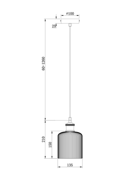 Подвесной светильник Freya FR9005PL-01GB