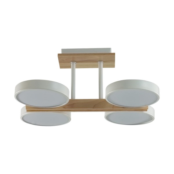 8030/72CL LEDIO LN25 264 белый, дерево/металл, акрил Потолочный светильник LED 72W 3000-6000К 220V PLATO