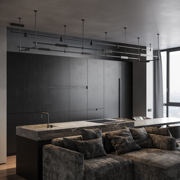 Esthetic Magnetic Трековый светильник 6W 3000K (чёрный) 85120/01