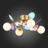 SLE2502-202-04 Светильник потолочный Золотистый/Разноцветный G9 LED 4*5W VOLA