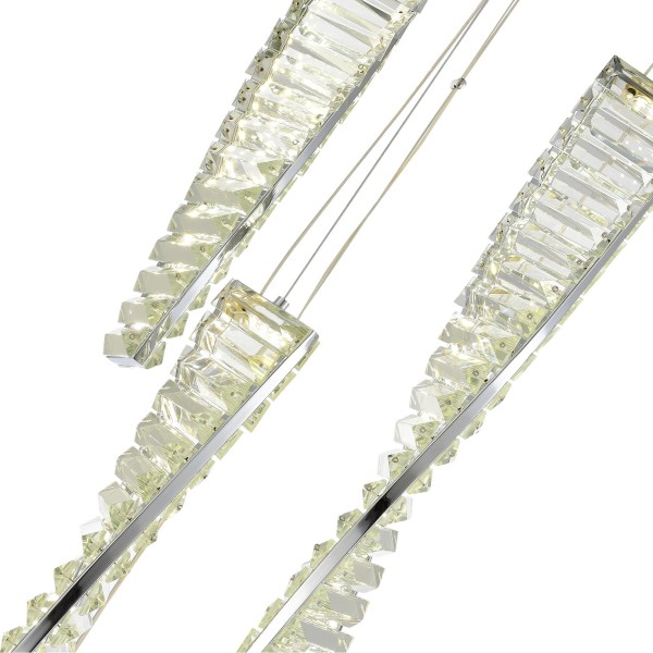 SL6205.103.05 Светильник подвесной ST-Luce Хром/Прозрачный LED 1*55W 4000K ELICA