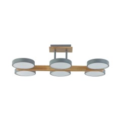 8031/108CL LEDIO LN25 264 серый, дерево/металл, акрил Потолочный светильник LED 108W 3000-6000К 220V PLATO