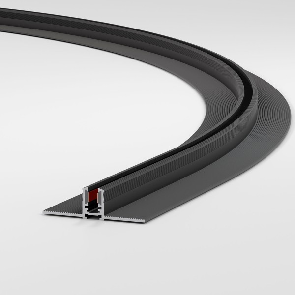 Mini Magnetic Шинопровод под ГКЛ 12,5мм черный Ø1200 85221/00