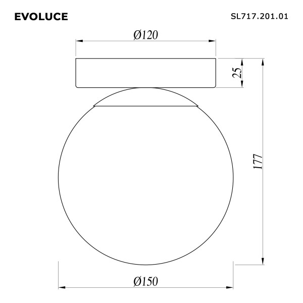 SL717.201.01 Светильник настенный Золотистый/Белый E27 1*40W ACINI