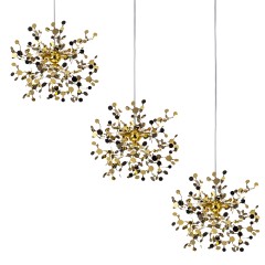 L3PL721132 Подвес тройной линейный EXTRA 3x3x5W(led) G9 (721132 - 3 + 572122 -1) ЗОЛОТО