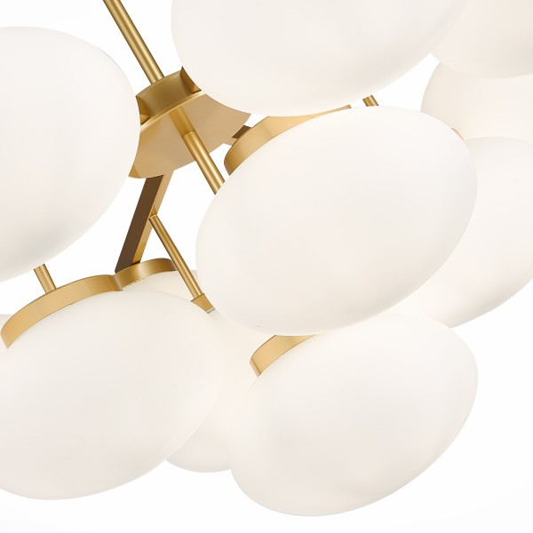 SL1503.203.13 Люстра потолочная ST-Luce Золотистый/Белый E27 13*40W MODICA