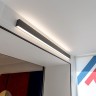 Линейный светодиодный накладной двусторонний светильник 128см 50Вт 4200К черный LSG-02-2-8*128-35-4200-MSh
