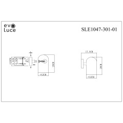 SLE1047-301-01 Светильник настенный Бронза/Молочно-белый E14 1*40W NOBILIA