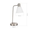 SLE1561-104-01 Прикроватная лампа Никель/Белый E27 1*60W ARKI