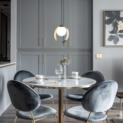 Подвесной светильник со стеклянным плафоном 50205/1 черный/бронза