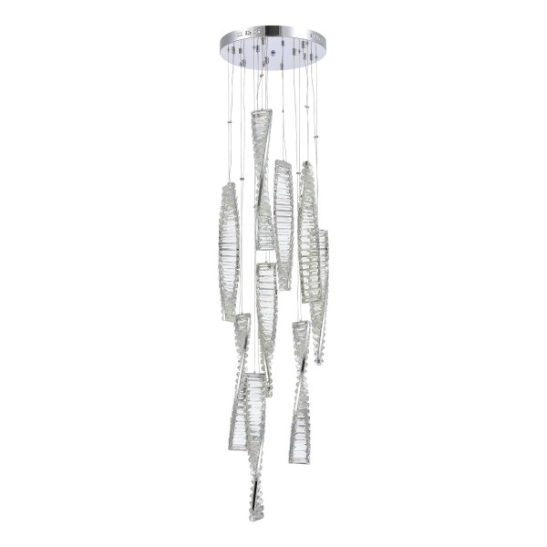 SL6205.103.09 Светильник подвесной ST-Luce Хром/Прозрачный LED 1*99W 4000K ELICA