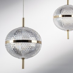 738023 Люстра ACRILE 7W LED 793LM 120G ЗОЛОТО 3000K