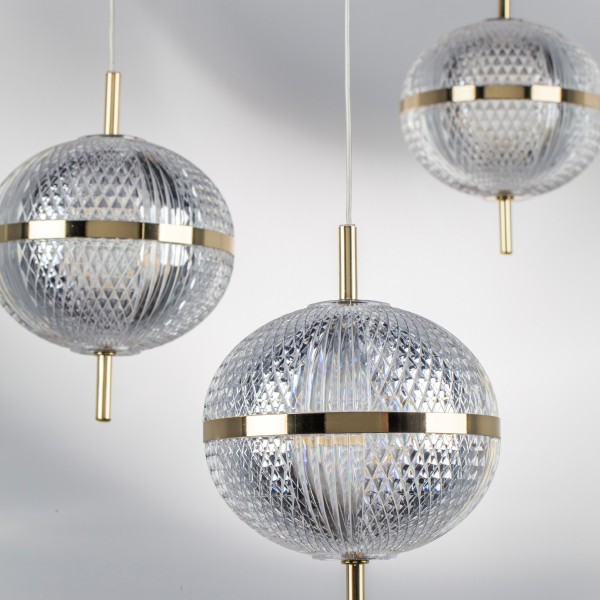 738023 Люстра ACRILE 7W LED 793LM 120G ЗОЛОТО 3000K