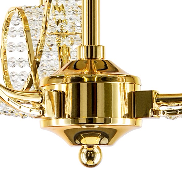 705032 Люстра подвесная RICCIO 3х40W E14 ЗОЛОТО