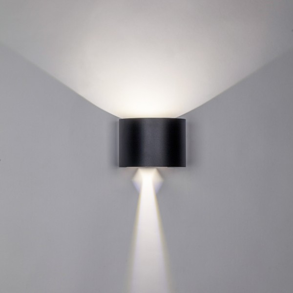 340557 Светильник DALLA 2х5W LED 1100LM G ЧЕРНЫЙ 4000K IP65