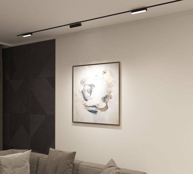 DK8009-BK Поворотный матовый светильни SMART 9W DIM 3000K-6000K черный