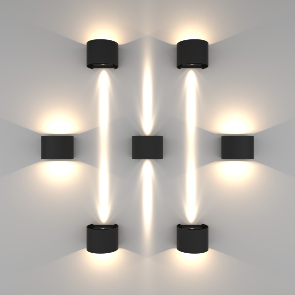 340547 Светильник DALLA 2х3W LED 660LM G ЧЕРНЫЙ 4000K IP65