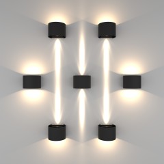 340547 Светильник DALLA 2х3W LED 660LM G ЧЕРНЫЙ 4000K IP65