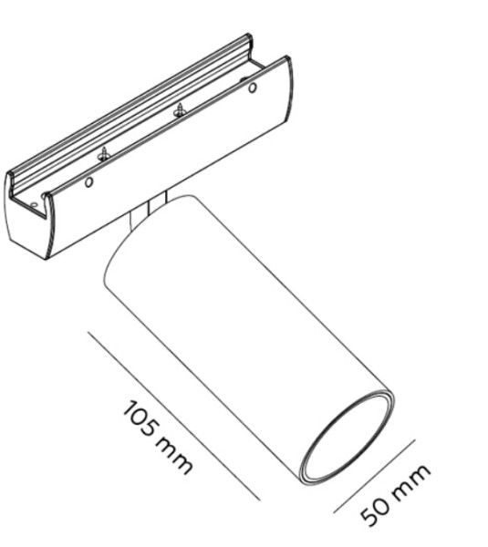 Светильник трековый поворотный BARREL 10W CRD-S-0024-W Cordini	
