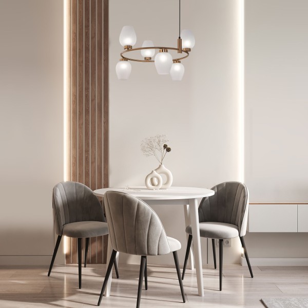 Подвесной светильник 30183/6 латунь