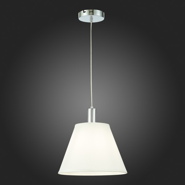 SLE111303-01 Подвес Хром/Белый E27 1*60W MONZA