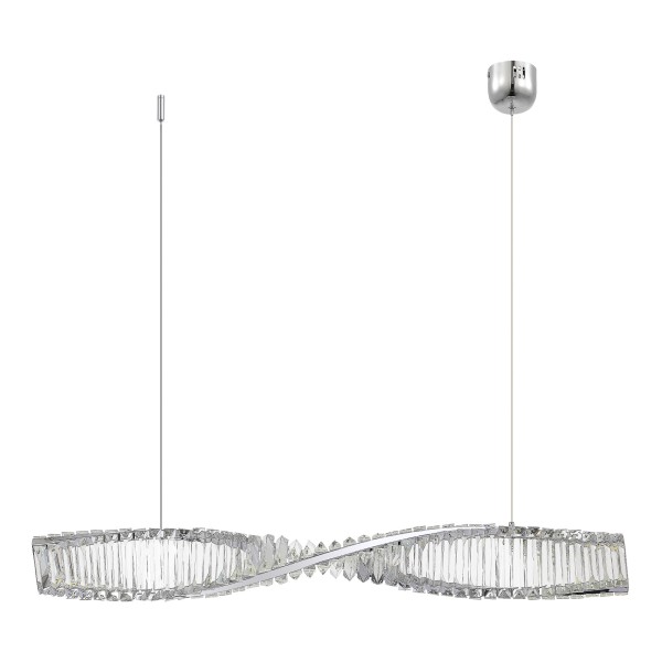 SL6205.113.01 Светильник подвесной ST-Luce Хром/Прозрачный LED 1*21W 4000K ELICA