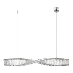 SL6205.113.01 Светильник подвесной ST-Luce Хром/Прозрачный LED 1*21W 4000K ELICA