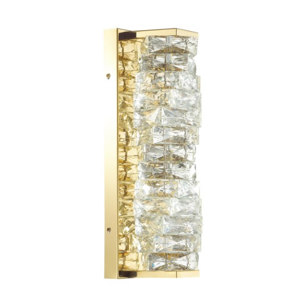 4999/10WL HALL ODL23 645 золотой/прозрачный/металл/хрусталь Бра LED 10W 4000K STRAZA