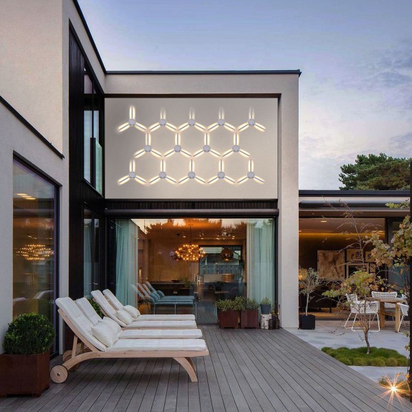 Пылевлагозащи<wbr>щенный светодиодный светильник с поворотным механизмом Lever IP54 1665 Techno LED белый