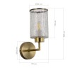 SLE1046-301-01 Светильник настенный Бронза/Прозрачный E27 1*60W VESTRE