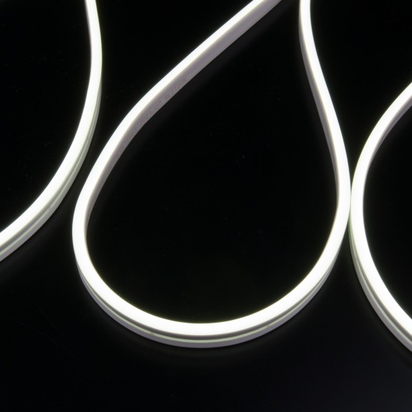 Светодиодный гибкий неон 24 В 10 Вт/м 120 Led/м 2835 IP65, холодный белый 6500K, 5м 24V 10W 120Led 2835 IP65