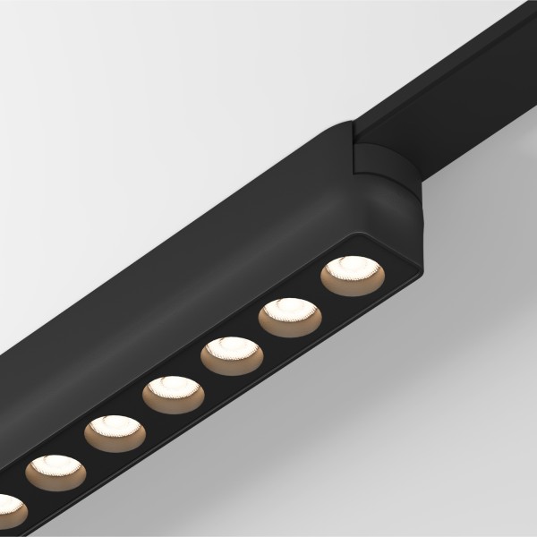 DK5305-BK Светильник для трека Air, серия Grill 3000 со светодиодом, L230*W26*H36мм, 48V DC, 12W, RA?90, 36°, 3000K, IP20, черный, алюминий