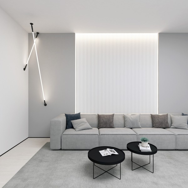 DK7503-BK Cветильник-трос в оплетке FLEX со светодиодом 3м 24V DC 52W 360° 3000К IP20 черный